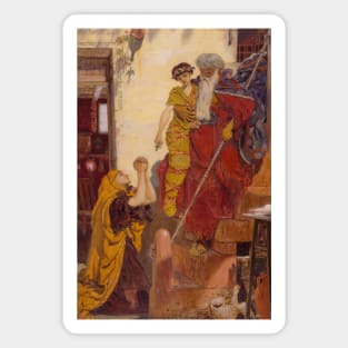 Elijah and the Widow's Son by Ford Madox Brown Magnet